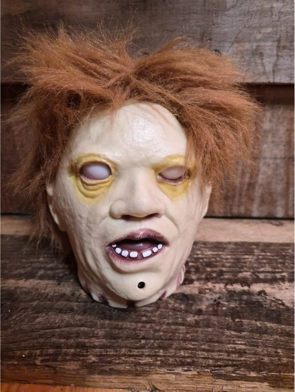 Rare Vintage Gemmy Animated Severed Zombie Head See Description